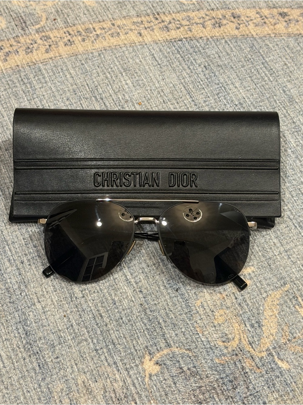 Dior Black Sunglasses with Black Case